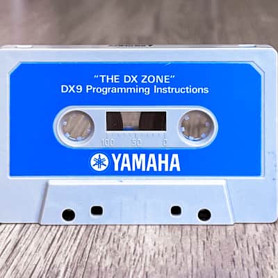 Yamaha DX7 & DX9 "THE DX ZONE" Instruction and Demo Cassette Tape // Nice!! image 2