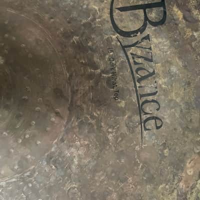 Meinl 15" Byzance Dark Hi-Hat (Pair) 2004 - Present - Un-Lathed image 5