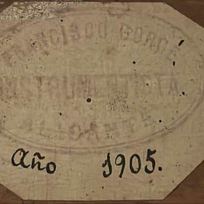 Francisco Gorgé 1905 Classical Guitar - Monumental sound from a traditional workshop in Alicante - check video + details! image 16