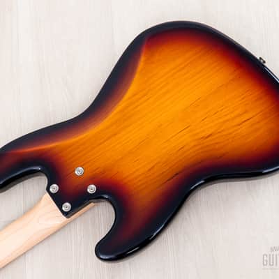 2020 G&L Fullerton Deluxe JB Electric Bass Guitar Sunburst, Mint w/ CoA, Leo Fender image 15