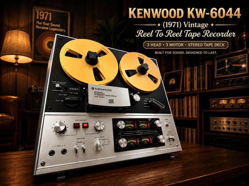 Kenwood KW-6044 💥RAREST💥 Vintage Reel To Reel Tape Recorder image 1