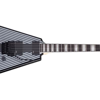 Wylde Audio Viking V Pinstripe FR Floyd Rose  Zakk Wylde V Shape Electric Guitar image 12