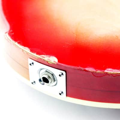 Vintage Ibanez Ric Style 4001 Copy Lawsuit Electric Bass Guitar in Fireglo image 19