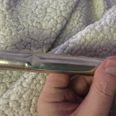 Emerson ELD Sterling Silver USA Flute with open holes, B-foot inline G and gold plated lip image 11