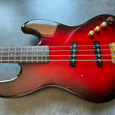 Tokai Custom Edition Jazz Bass Made in Japan 1991 - Transparent Red image 12