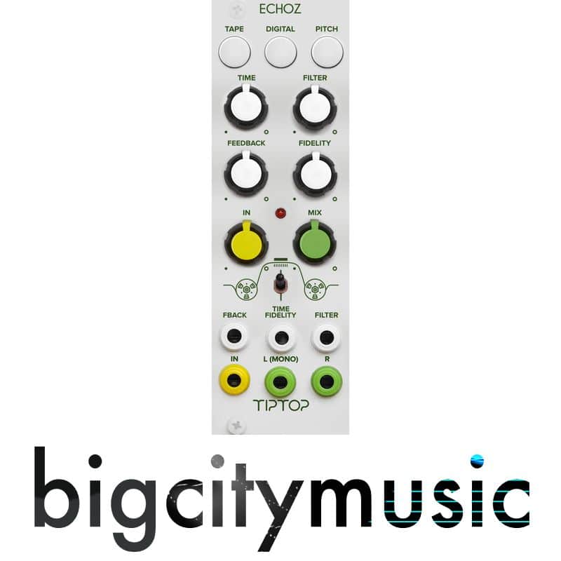 Tiptop Audio ECHOZ White Time Delay Effect Eurorack Module image 1