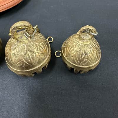 Dobani ELPB 5-Piece Elephant Bells on Holder, Solid Brass, Graduated from 1.5"-3" image 17