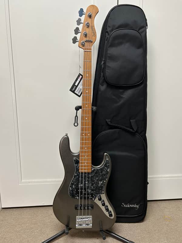 Sadowsky MetroExpress Hybrid P/J 4 String Bass w/Maple Fingerboard 2024 - Silver Metallic image 1