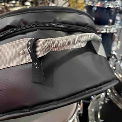 ~NEW!~ Bentley's Drum Shop Custom 6.5x14 Snare Drum Bag with Graphite Silver Rugged Straps (Made in the USA!) image 3