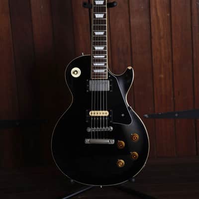Burny Super Grade LP Style Ebony Electric Guitar Made in Japan Pre-Owned image 2