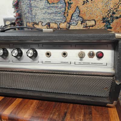Univox Lafayette Guitar Amp Head 1960s - Silver image 4