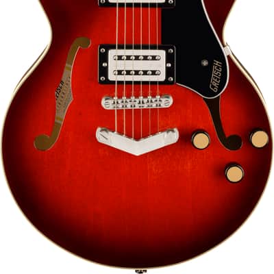 Gretsch G2655 Streamliner Center Block Jr. Double-Cut with V-Stoptail Claret Burst image 1