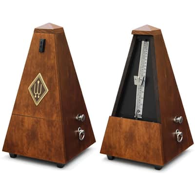 Wittner 803M 800/810 Series Maelzel Metronome Solid Wood Casing Walnut Brown Matte - No Bell image 1