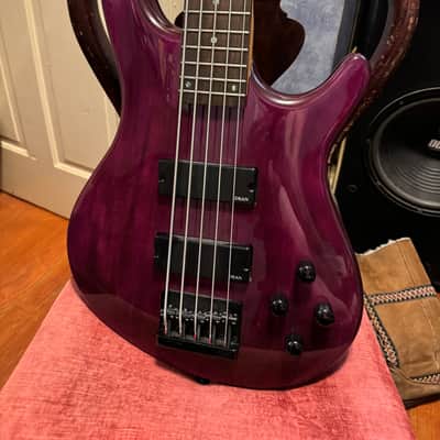 Dean Edge 5 string bass guitar - Purple image 2