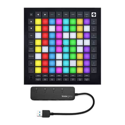 Novation LaunchpadPro MK3 USB MIDI Ableton LiveController and 4-Port USB 3.0 Hub
