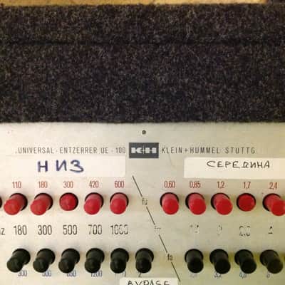 2xBest Tube Equalizer Klein + Hummel UE-100 Stuttgart Top Rare image 5
