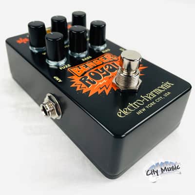 Used Electro-Harmonix EHX Bender Royale Germanium Fuzz Guitar Pedal Black ♫ image 4