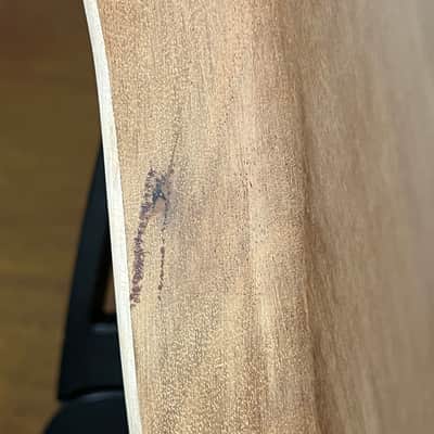 high end  Offset bass body NOS Curly Maple Top Solid One-piece Mahogany Back Unfinished Front Routed Luthier Supply R37 image 10