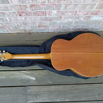 Vintage Circa 1967 Mosrite Serenade Acoustic Guitar Project w/ Gig Bag! image 13