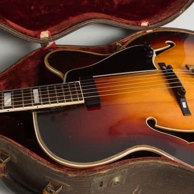 D'Angelico Special Cutaway Arch Top Acoustic Guitar (1954), ser. #1941, original brown hard shell case. image 14