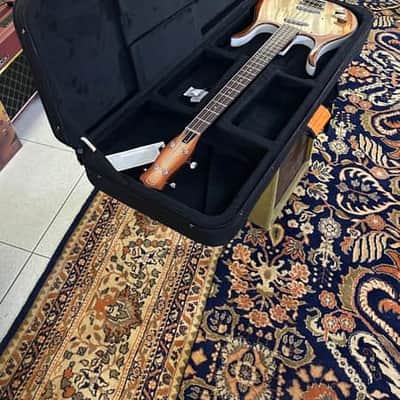 Danelectro Long Horn 58 Bass LEFTY ZURDO ( Super Limited) W/ Foam Case  Copper Burst image 19
