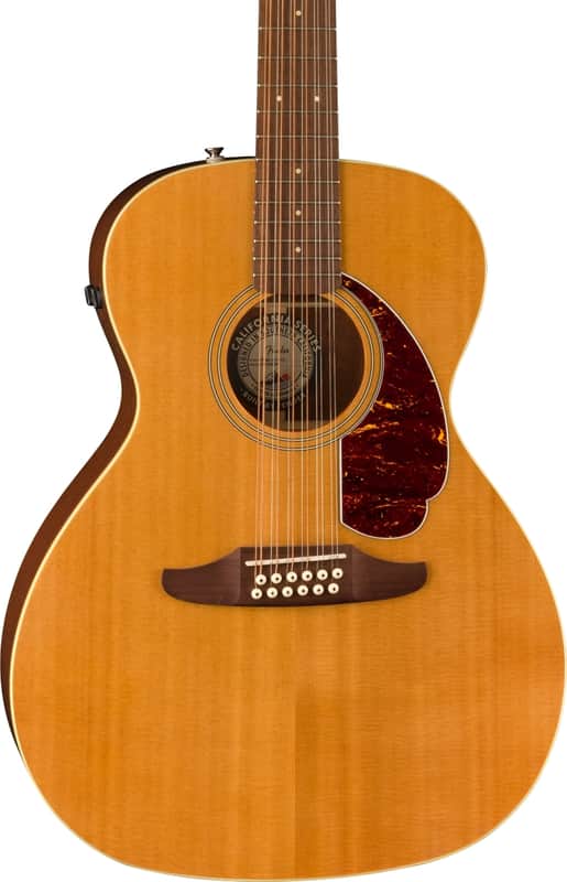 Fender Villager 12-String Acoustic-Electric Guitar, Aged Natural w/ DLX Gig Bag image 1