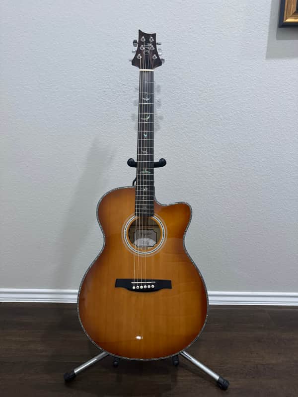PRS SE A50E Angelus with Fishman GT1 Pickup Tobacco Sunburst image 1