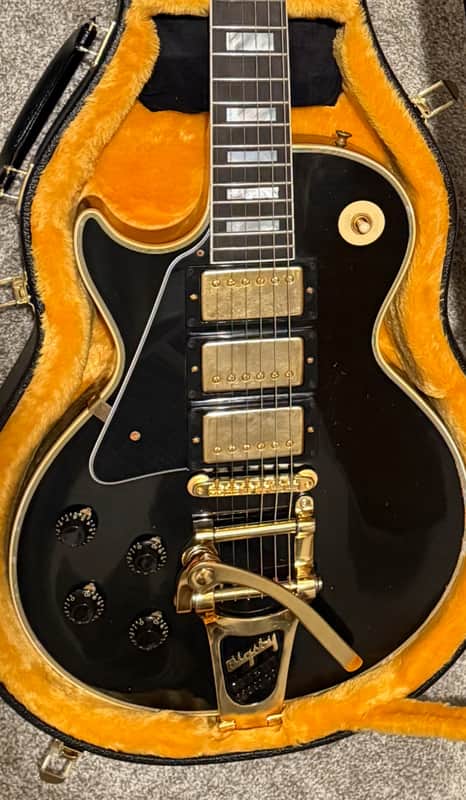 RARE Left-Handed Gibson Murphy Lab M2M ’57 Les Paul Custom Bigsby | Frampton Wiring - Excellent