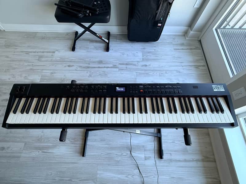 Roland RD-88EX Bundle w/ Gator Wheeled Case, Stand & Bench image 1