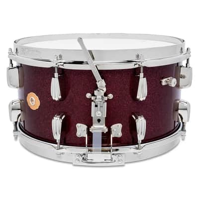 Slingerland Radio King Solid Maple Snare Drum 14x7 Maroon Glass image 2