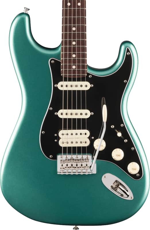 Fender American Professional Classic Stratocaster HSS Faded Sherwood Green Metallic image 1