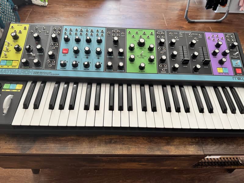 Moog Matriarch 49-Key Semi-Modular Analog Synthesizer 2019 - Present - Black / Multi-Colored Panel image 1