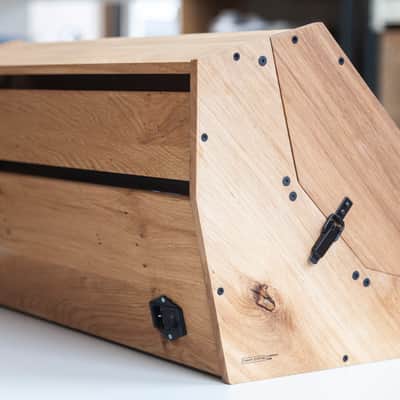 2 Many Synths Solid Oak 9U 104HP Eurorack case with lid! image 9