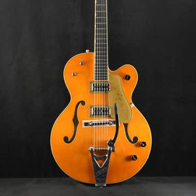 Mint Gretsch G6120T-59 Vintage Select Edition '59 Chet Atkins Vintage Orange Stain Lacquer image 2