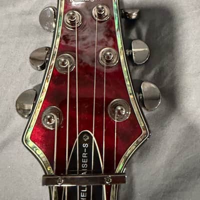 Schecter Hellraiser C-1 FR S Sustainiac 2013 - Present - Black Cherry with Guitar Bag image 6
