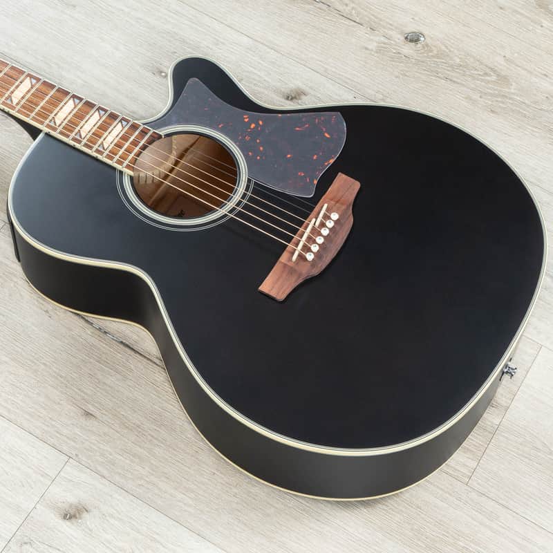Takamine GN73CE SB NEX Cutaway Acoustic-Electric Guitar, Solid Spruce Top, Satin Black image 1
