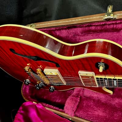 Gibson Les Paul Custom Florentine Plus Custom Shop USA 1997 - Cherry Red image 9