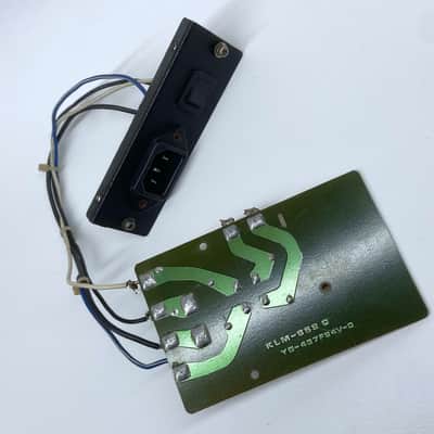Korg DW 8000 - KLM-659 C - Fuse Board w/ IEC Inlet Power Connector & Switch image 3