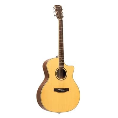 Crafter ES-MAHO GCE NAT ES Series Auditorium Cutaway Solid Sitka Spruce Top Mahogany Neck 6-String Acoustic-Electric Guitar w/Gig Bag image 1