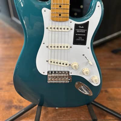 Fender Vintera II '50s Stratocaster with Maple Fretboard Ocean Turquoise #MX23077676 / 8lbs. 4.2oz image 6
