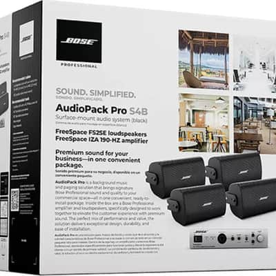 Bose Professional AudioPack Pro S4 120-Volt Surface-Mount Loudspeaker 4-Pack, Black image 2