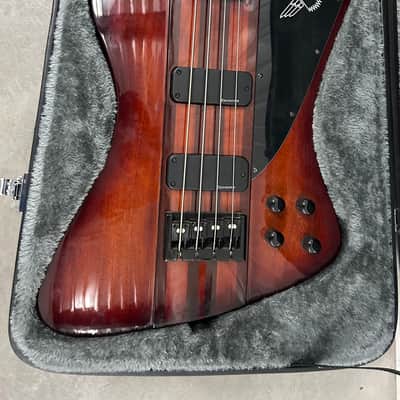 Epiphone T-bird Pro iV bass guitar with case great shape image 3