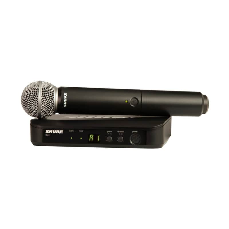 Shure BLX24/SM58 Handheld Wireless SM58 Microphone System, Band H11 image 1