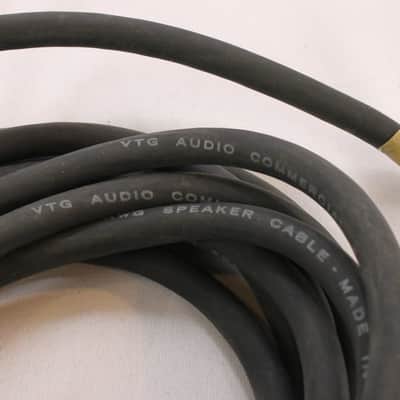Vintage VTG Instrument Cable ~10Ft Mono 1/4" Male to Mono 1/4" Male image 3