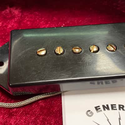 General Vintage Tone  Dog ear pickup for Les Paul junior and Sg Junior Handwound NOS old green Coron image 5