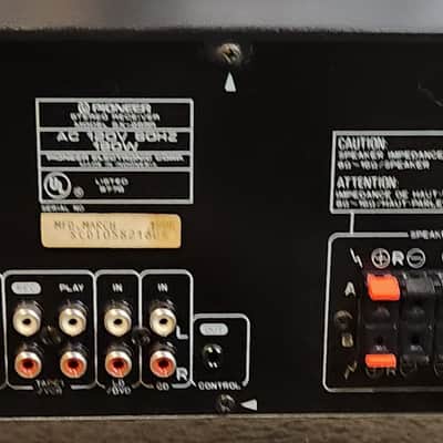 Pioneer Pioneer SX-255R is a vintage AM/FM stereo receiver 90s  - Black image 6