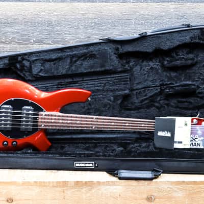 Ernie Ball Music Man Bongo 5 HH Blood Orange 5-String Electric Bass w/Case #K05118 image 11