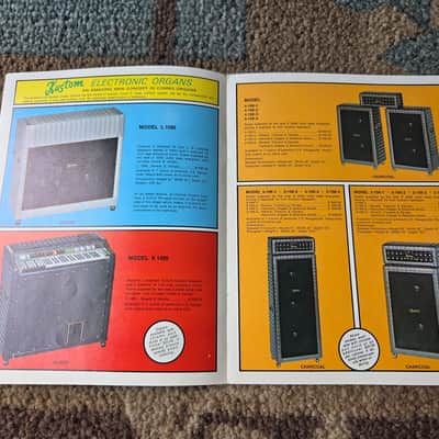 Vintage Circa 1967 Kustom Full-Line, Full-Color Catalog! Rare, Original Case Candy, Paperwork! image 3
