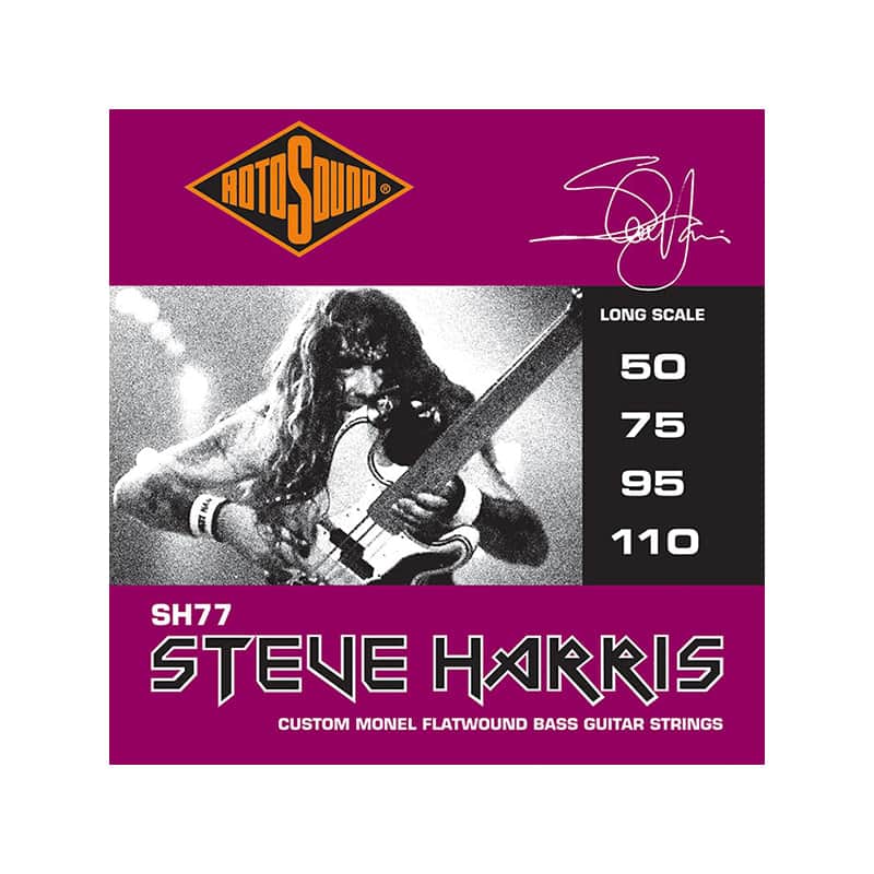Rotosound SH77 Steve Harris Signature Monel Flatwound Electric Bass Strings - Custom (50 - 110) image 1