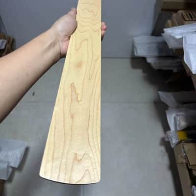 Fretless Maple Wood 5 String Bass Neck, Maple Fingerboard image 5